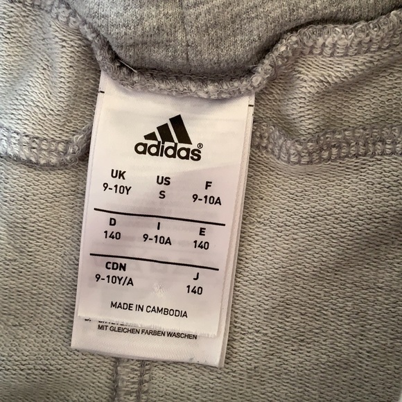 Adidas Fold Over Waist Sweat Short Size 9/10 - Picture 5 of 6